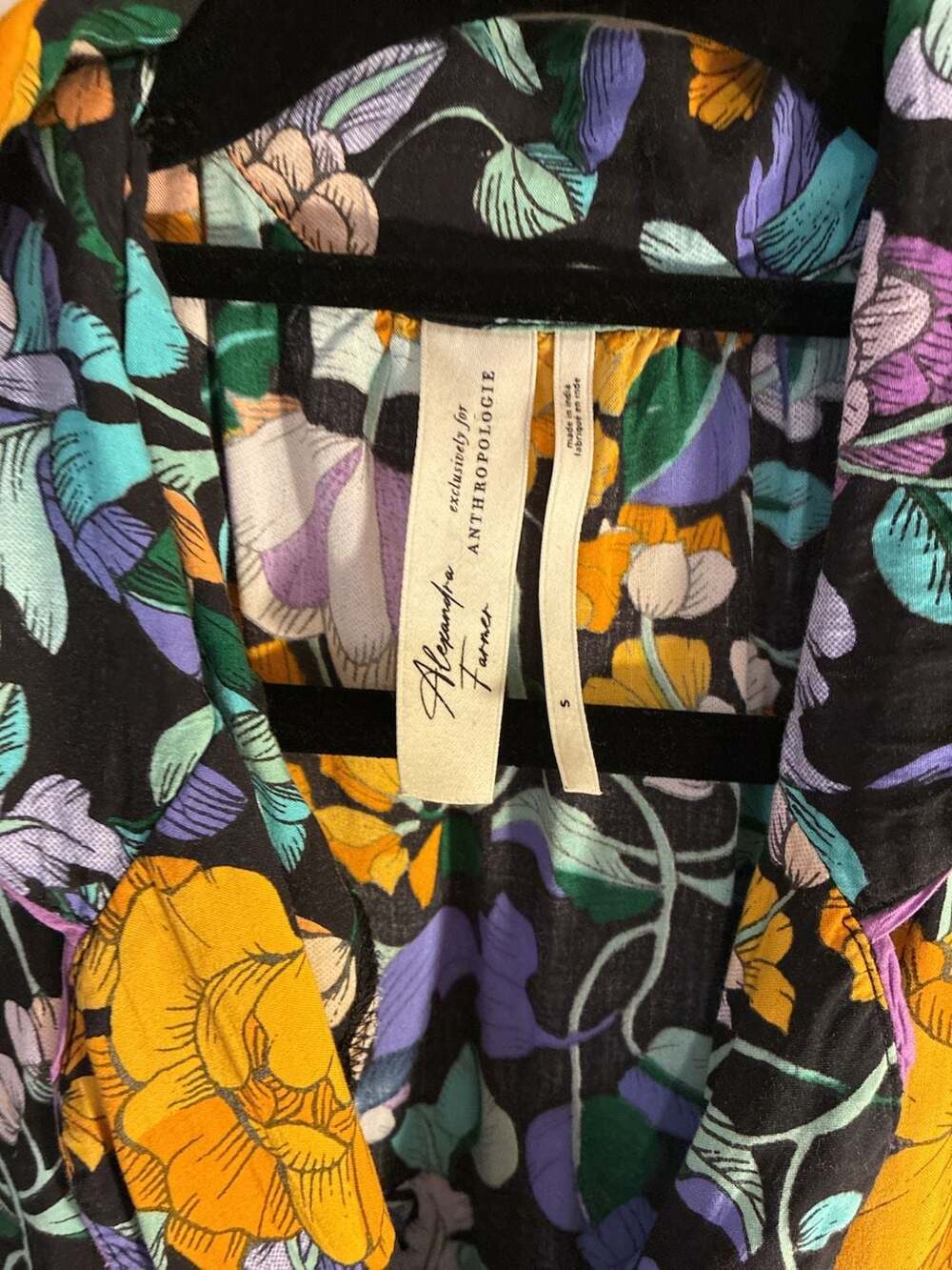 Alexandra Farmer Exclusively for Anthropologie Dahlia Long-Sleeve Floral Dress